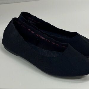 Skechers Stretch Fit Ballet Flats – Black, Size 8 – Like New